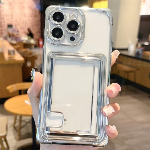 Coque antichoc iPhone 11 Pro transparente avec fente carte anti-chute
