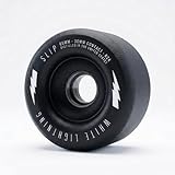 Moonshine Manufacturing White Lightning Longboard Skateboard Wheels 65mm Slip Black...