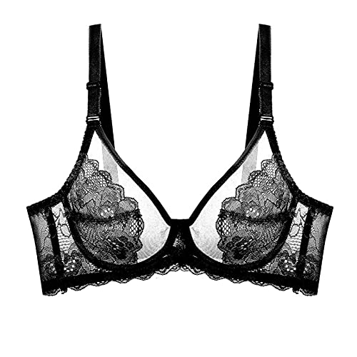 Soutien-gorge push up en dentelle ultra fine et armatures WENJUN