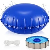 Cuscino invernale per piscina, rotondo, 360, XXL, 120 x 120 cm (blu scuro)
