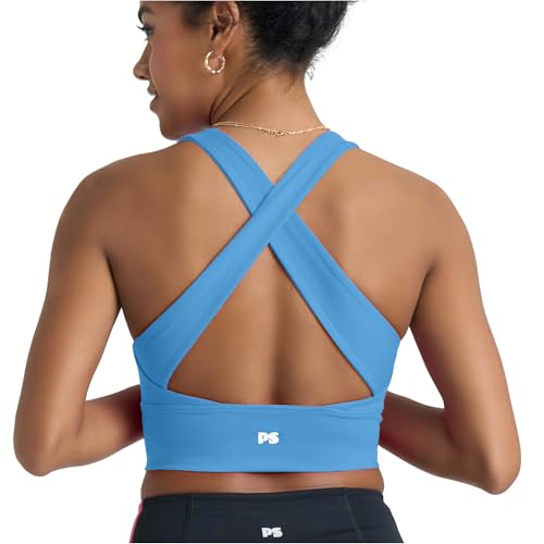 Image of POPSUGAR Sports Bras for Women - Y Back, High Neck, Strappy & Long Line Padded Racerback Bra Workout Yoga Top Racer Back Bra