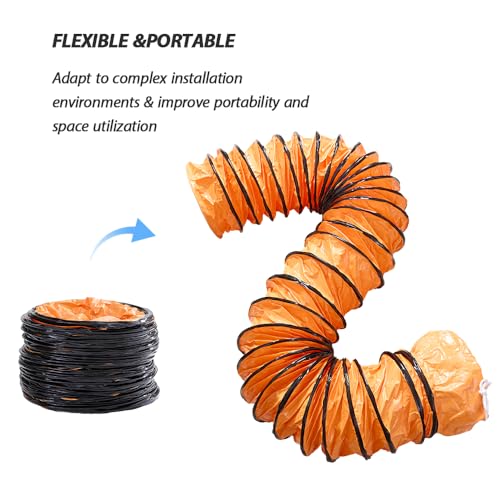 PVC Flexible Duct Hose 20 Inch 16ft Air Pipe Ducting by Aglaipty - Used condition - Image 4