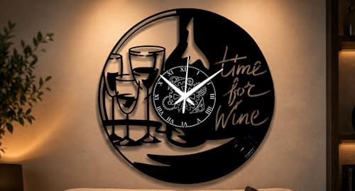 Horloge murale vinyle Enotec bière déco restaurant rétro
