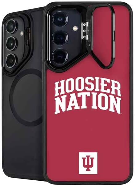 Skinit Kickstand Phone Case Compatible with Galaxy S25 - Officially Licensed Indiana University IU Hoosiers Design