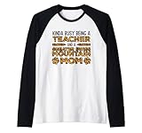 Ocupada siendo maestra y madre - Greater Swiss Mountains Dog Camiseta Manga Raglan