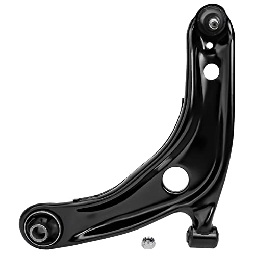 Detroit Axle - Front Left Lower Control Arm for Toyota 2006-2018 Yaris 2008-2014 Scion xD 2012-2019 Prius C Lower Control Arm w/Ball Joint Assembly 2013 Driver Side Replacement