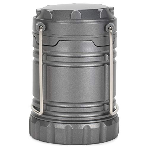Mark Feldstein & Associates Securebrite Cob Pop Up Mini Platinum Tone 5 Inch Metal Camping Lanterns Set Of 3 #TOP2