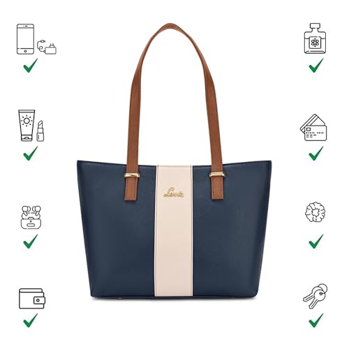 Image of Lavie Women's Kara Colourblock Tote Bag for Women | Tote Handbag for Work | Ladies purse | Stylish Shoulder Bag | Gift for Women