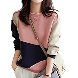 スイッチ バイカラー プルオーバー 秋 長袖 配色 切り替え あったか トップス スウェット レディース プルオーバーシャツ ティーしゃつ 長袖tシャツ ティーシャツ チイサメ ノーマル 着心地のいい 自然 清楚 チイサイ 細身 小さいサイズ タイト スリム カッコいい プレゼント 女性 かわいいファッション 女子高校生 母親 キレイナ キレイ おしゃれ かっこいい ピンク 4A-M05-PKS