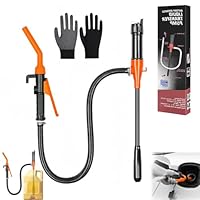 Benzinpumpe für Kanister,Batteriebetriebene Kraftstoffpumpe, Elektrische Transferpumpe,Flüssigkeitstransferpumpe,Umfüllpumpe, Tragbare Elektrische Ölpumpe (Für Öltanks mit Öffnungsdurchmesser > 29 mm)