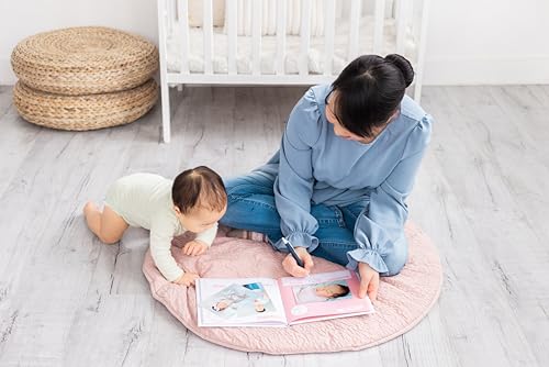 Kate & Milo Floral Baby's First Year Memory Book, Baby Milestones Photo Album, Trendy Baby Girl Gift 9x9x0.5 Inch (Pack of 1)