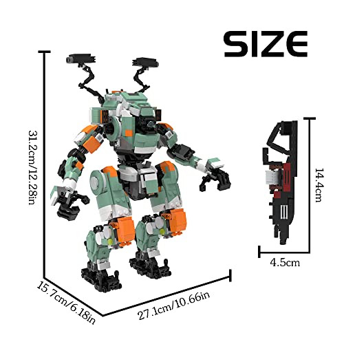 Bt-7274 Vanguard Class Mecha Building Model Kit,Titan Game Mecha Robot Action Figures Building Block Toy, An Striking Collectible Toy That Makes A Great Christmas Birthday Present (1057 Pcs) #TOP1