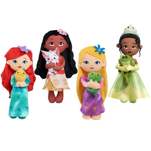 Disney Princess Lil' Friends Ariel & Flounder 14-inch Plush Doll, Kids Toys for Ages 3 Up by Just Play - Thumbnail 4