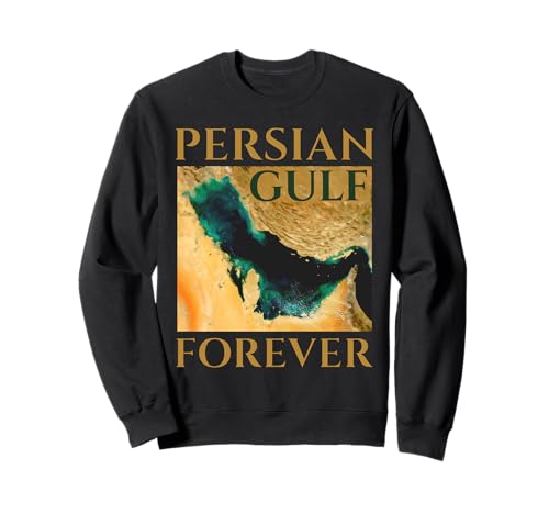 Mapa satelital del Golfo Pérsico para siempre Orgullo histórico Sudadera