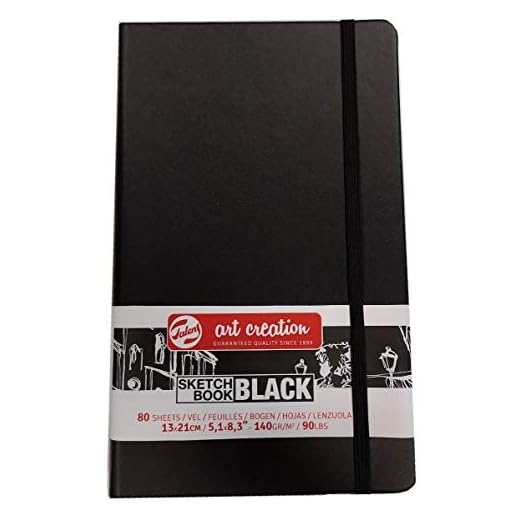 SKETCH BOOK BLACK ARTCREATION 13X21CM