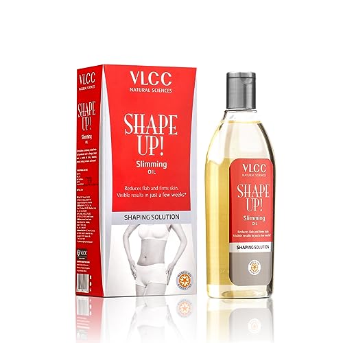Image of VLCC Shape Up Slimming Oil - 200ml | Fights Cellulite, and Reduces Flab | Firms Skin and Increases Skin Elasticity | With Cypress, Juniper Berry Fruit and Sweet Fennel Oil.