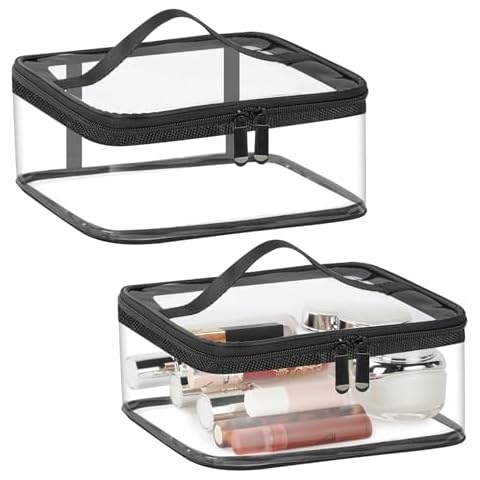 Aucuu Clear Toiletry Bag Set for Travel Cover