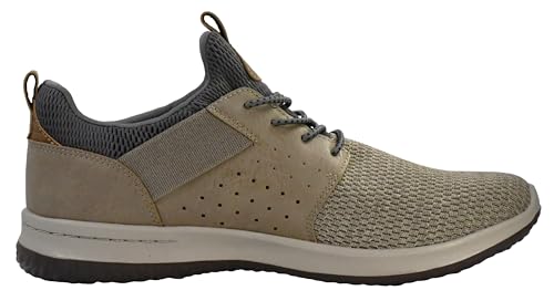 Skechers Men's Classic Fit Delson Camben Sneaker, Taupe, 10.5 Wide US by Skechers - Used condition - Image 4