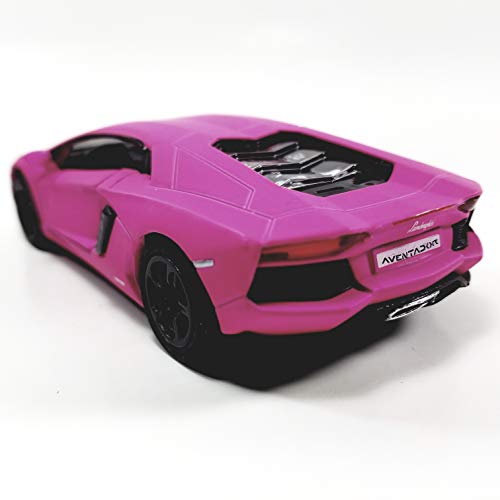 Kinsmart HOT Pink Matte Aventador LP-700 1:38 miniatura 5