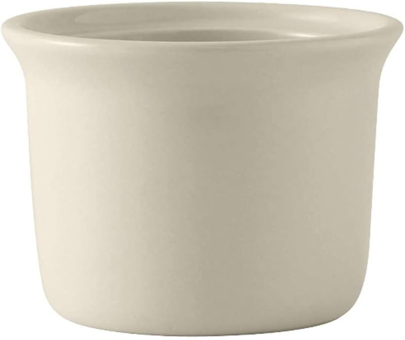 Tuxton China DYS-0805 Petite Marmite, 8 oz., 4" Dia. x 2-7/8"H, Round, Microwave & Dishwasher Safe, Oven Proof, Fully vitrified, Lead-Free, Ceramic, DuraTux, Assorted Colors, Pack of 12