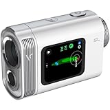 [Voice Caddie] SL mini ゴルフ距離計 コンパクト 手のひらサイズ 130g 計測スピード0.1秒 小型 軽量 ゴルフ距離計 0.1秒 スロープモード 高低差 黒/赤LCD