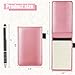 Outus 10 Pcs Mini Pocket Notepad Holder Set Included Small Leather Pocket Notebook Holder with 50 Lined Sheets, Metal Pen, 8 Pcs 3 x 5 Inch Memo Book Refills, 30 Lined Paper Per Note Pad (Pink)