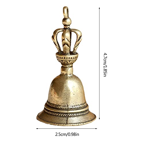 BELOWSYALER Hand Bell - Brass Call Bell Alarm for Service, Dinner, Christmas