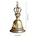 BELOWSYALER Hand Bell - Brass Call Bell Alarm for Service, Dinner, Christmas