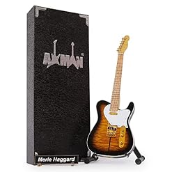 Merle Haggard Réplique de guitare miniature - Les Beatles, Paul McCartney, John Lennon, RIngo Starr, George Harrison