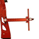 Archery Recurve Bow CNC Target Sight T Shape Adjustable with Ring and Single Fiber Optical Pin Sight Aluminum Detachable for Compound Competition Olympic Style Hunting Practice Range RH or LH (Red)