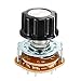 uxcell 6mm 2P5T 2 Pole 5 Position Selectable Single Deck Band Channel Rotary Switch Selector with plastic knob