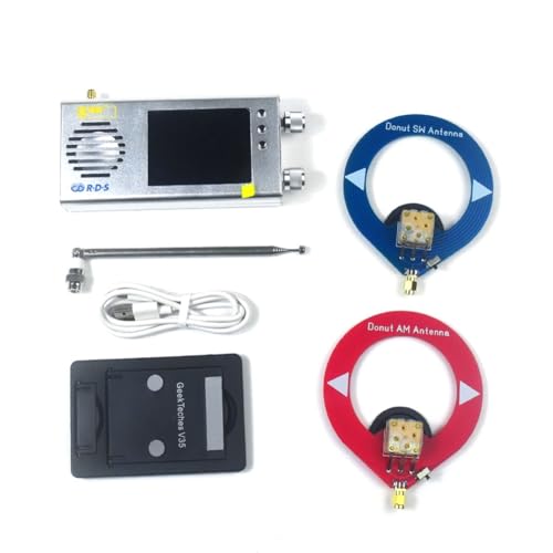 Bloepum TEF6686 Full Band Radio Receiver,Portable Digital AM FM Stereo Radio with 3.2 Inch LCD Screen,7000mAh Battery(Silver)