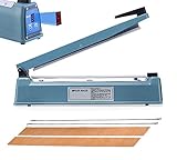 Grosor máximo del termosellado: 10 mils. Ancho de sellado: 3 mm. Longitud de sellado: 30 cm.