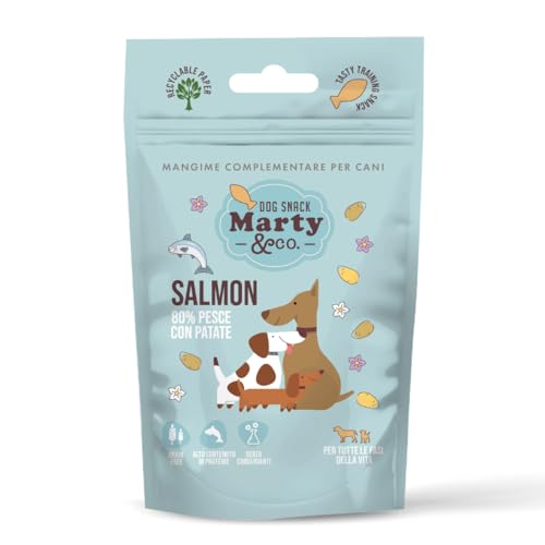 Marty & Co - Snack cani, biscotto per cane, ideale per premiare o addrestrare (Snack al Salmone)