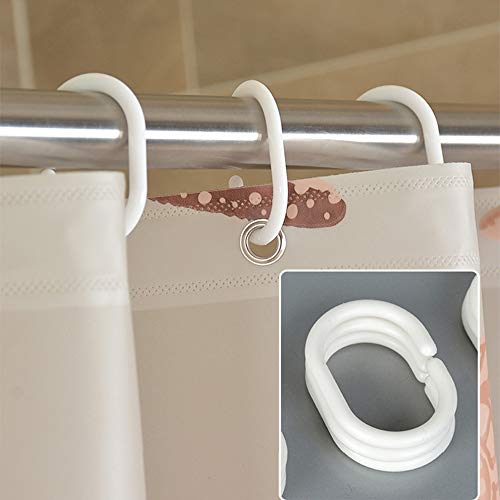 Xigui Modern Bathroom Shower Curtain, Waterproof Peva Plastic Sea Shell Shower Curtain Liner With Hooks Shower Curtain Liner 71 X 71 In,13 Hooks Set #TOP2
