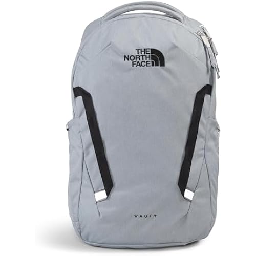 The North Face Vault Everyday Laptop Pack, Mid Gy Dk Hth/TNF Blk-NPF, OSFA