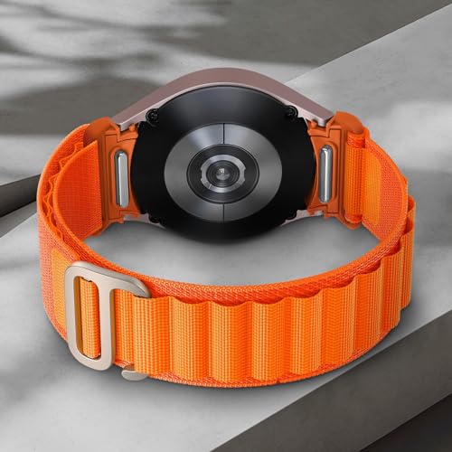 Nylon Sport Loop for Samsung Galaxy Watch 7 6 5 4 FE Band 44mm 40mm, 20mm Fabric One Click No Gap Trail/Alpine Loop for Samsung Galaxy Watch 6 Classic/4 Classic/5 Pro Band 47mm 43mm/46mm 42mm/45mm by LEIXIUER - Used condition - US$5.99