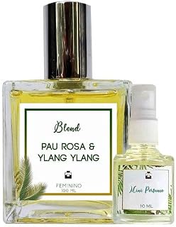 Perfume Pau Rosa & Ylang Ylang 100ml Feminino - Blend de Óleo Essencial Natural + Perfume de presente