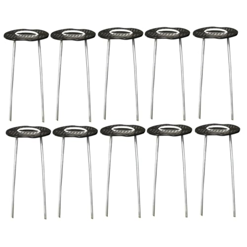 BESPORTBLE 50 Set Picchetti per Giardino u Guarnizioni per Fissaggio Teli Tende Prato e Piante Esterno Resistente e Leggero