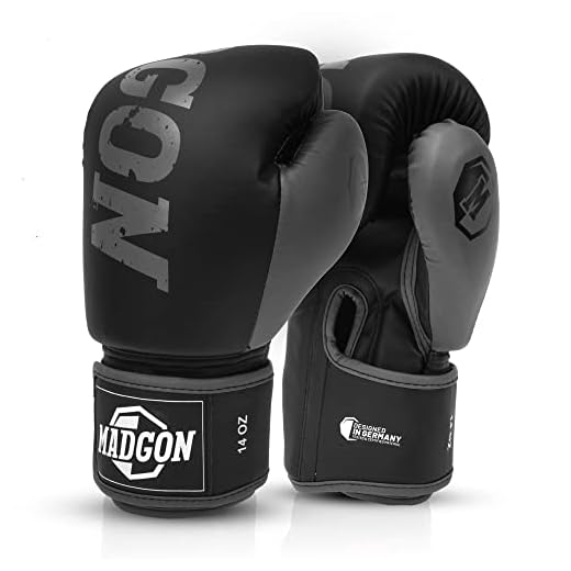 MADGON Premium Boxhandschuhe für Männer und Frauen - Kickboxhandschuhe für Kampfsport, MMA, Sparring, Muay Thai, Boxen - 14oz