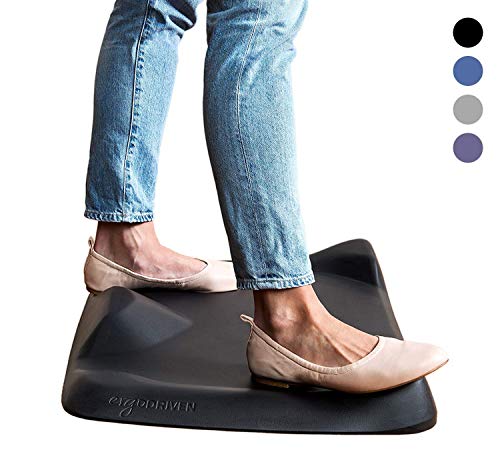 Topo Mini By Ergodriven | The Smaller Not-Flat Standing Desk Anti-Fatigue Mat With Calculated Terrain (Mulberry Purple) #TOP1