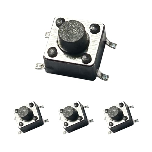 Interruptor táctil SMT 6x6x5,5 mm microminiatura de 4 pines para placas de circuito 20 uds 1
