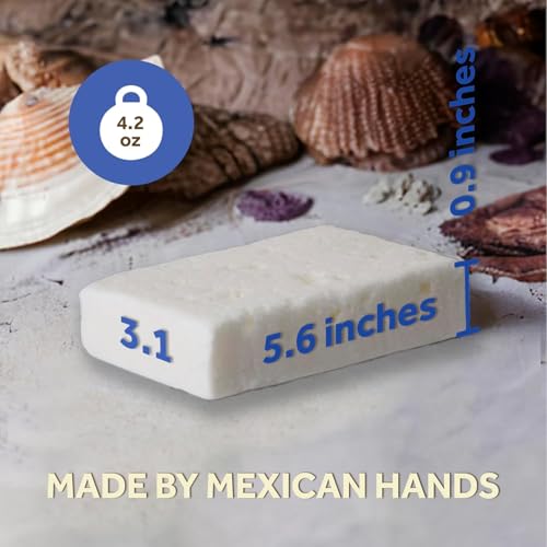 T.Taio Esponjabon Mother of Pearl Soap Sponge - Refreshing Shower Scrubber for Bath Wash & Oil Removal - Bathroom Necessities with Invigorating Scents - Mini Pearl Included