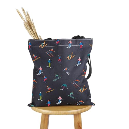 PWHAOO Skiing Lover Gift Snowboarder Tote Bag Ski Team Skier Handbag Winter Sports Lover Gift (Snowboarder T)