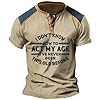 Men's Oversized Gym T-Shirt - Crew Neck Slogan Print Summer Short Sleeve Basic Graphic Tees Funny Papa Shirt (Khaki, 4XL) #2