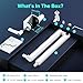 FIFINE Boom Arm Mic Stand, Low Profile Microphone Arm Stand, Podcast Mic Boom Arm with Desk Mount, Cable Channels Management, Metal Boom Arm White for Recording/Streaming/Gaming/Home Office-BM88W
