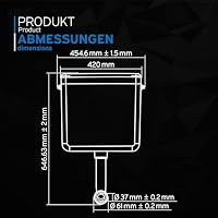 kör4u WC Spülkasten weiß, 2-Mengen-Spülung 6/9l, wassersparend, Komplettset – Ansicht 4