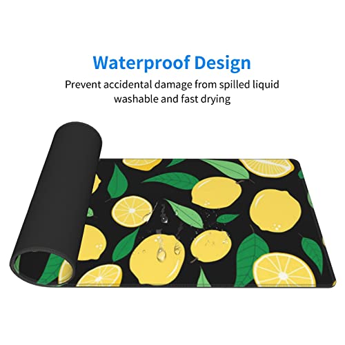 Tapis de souris de jeu citron grand format pour décorer votre bureau de maison - 5