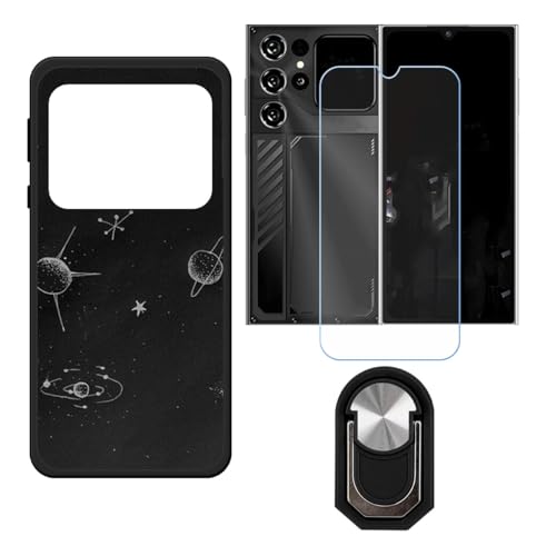 BMPNLSZ �K�p Oukitel C62 GT�p+HD�����K���X�ɓK�����ėpTPU�P�[�X�A�V���J�Q���P�[�X�o���p�[�ی�o�b�N�P�[�X-�ɓK����9�d�x�X�N���C�u�h�~�X�N���[���v���e�N�^(6,88") + ���O���\�Ŕėp�I��360�x��]�\�ȃX�e���g����