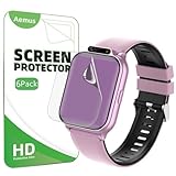 Aemus Screen Protector Compatible for Monowul P70 Smart Watch 1.85' (6 Pack) Clear TPU Soft Film Compatible for Sootingot, Tixpc P70 Fitness Tracker Watch